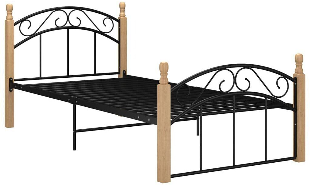 vidaXL Bed frame 100x200 cm light brown