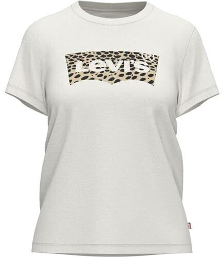 Levi's The Perfect Graphic Tee (17369) bw leopard clouddancer