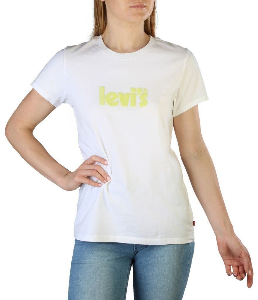 Levi's The Perfect Graphic Tee (17369) poster logo bright white