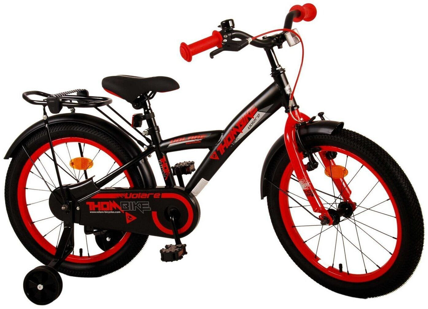 Volare Thombike Jungen 18 Zoll Schwarz Rot