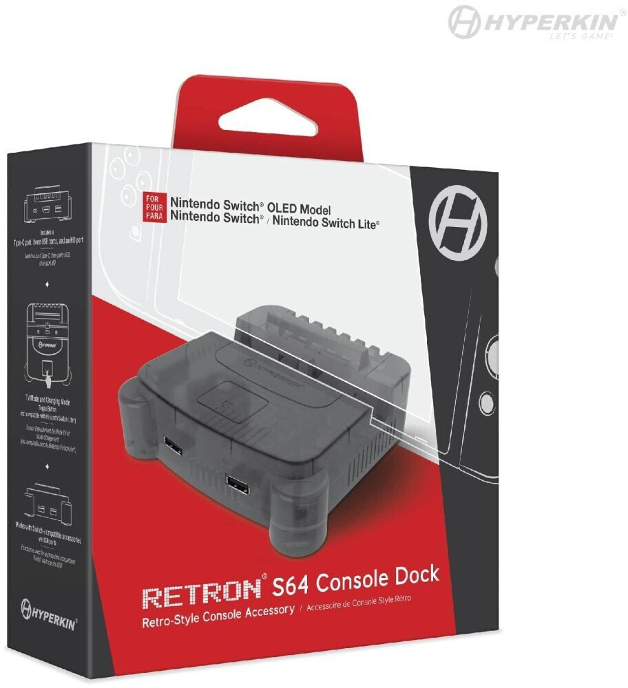 Hyperkin Nintendo Switch RetroN S64 Console Dock Smoke Gray