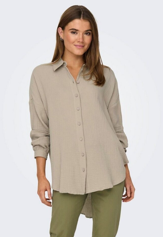 Only Thyra Oversized Long Sleeve Weiß (15267998) dunkelbeige ab 27 