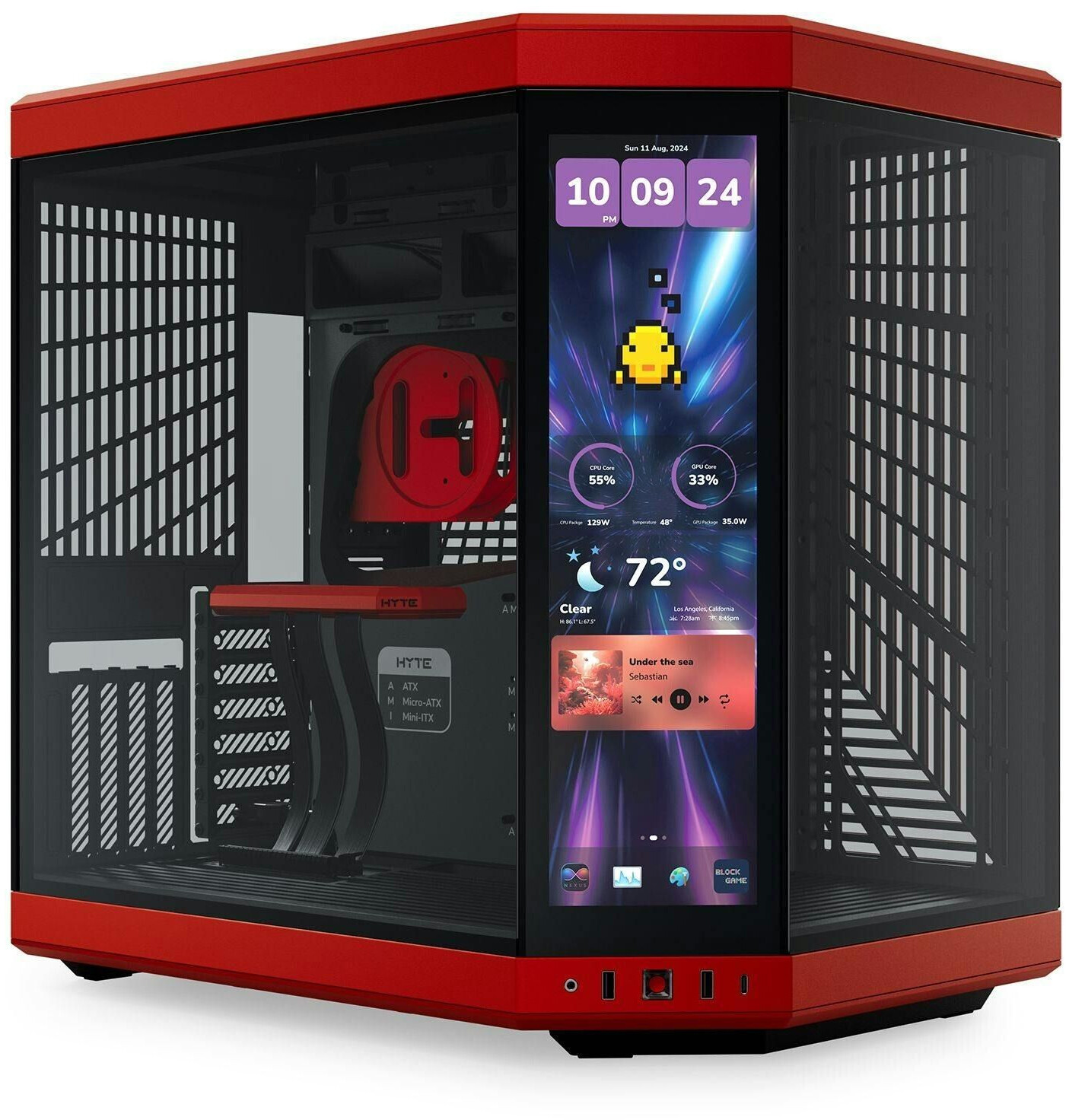 Hyte Y70 Touch Infinite Black Cherry