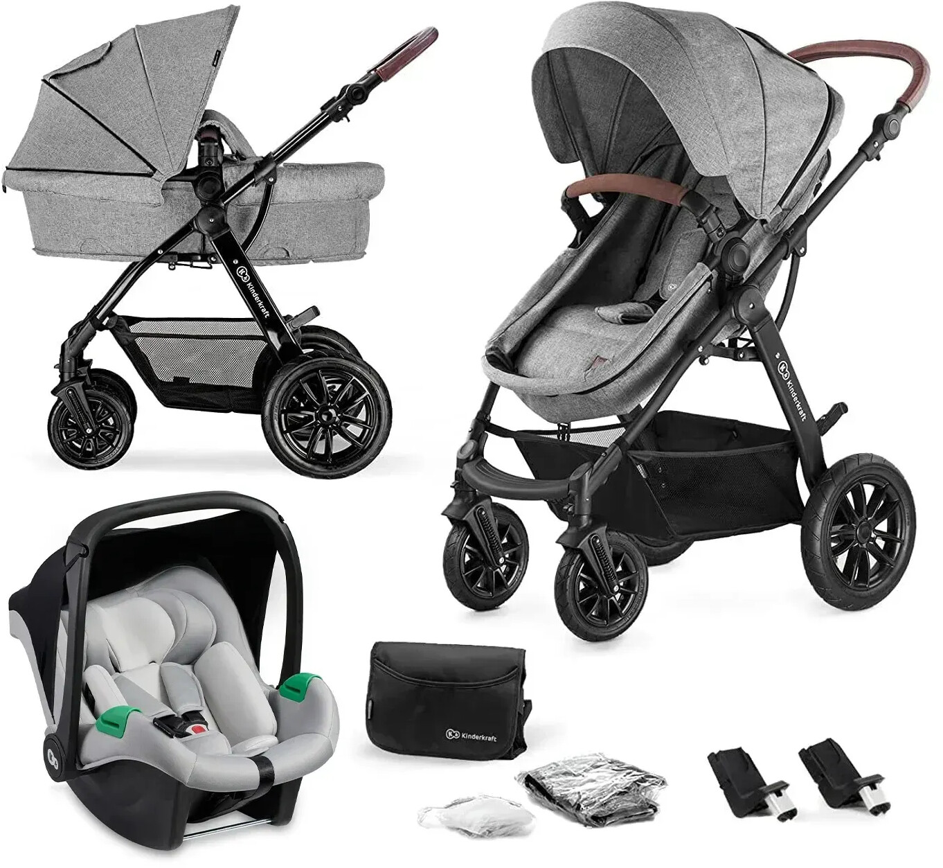 Kinderkraft MOOV mink pro 3in1 dark grey