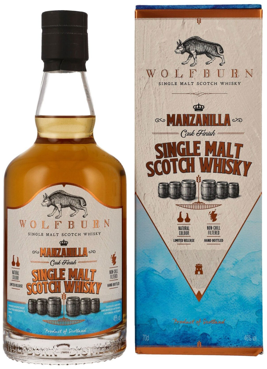Wolfburn Manzanilla Cask Finish Single Malt Scotch Whisky 0,7l 46%