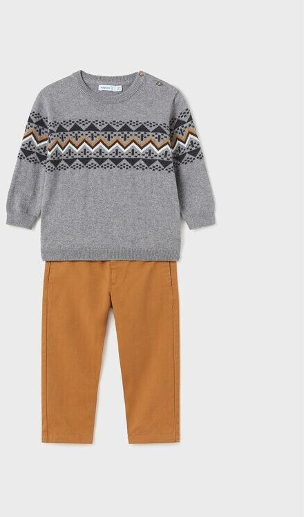 Mayoral Set Sweater and Trousers 2 544 brown Regular Fit 18M