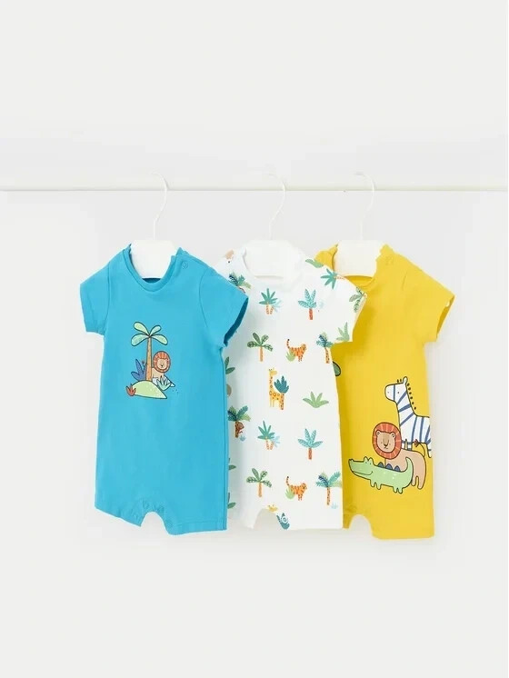 Mayoral 3-piece set of play suits colorful 01795 Regular Fit 12M