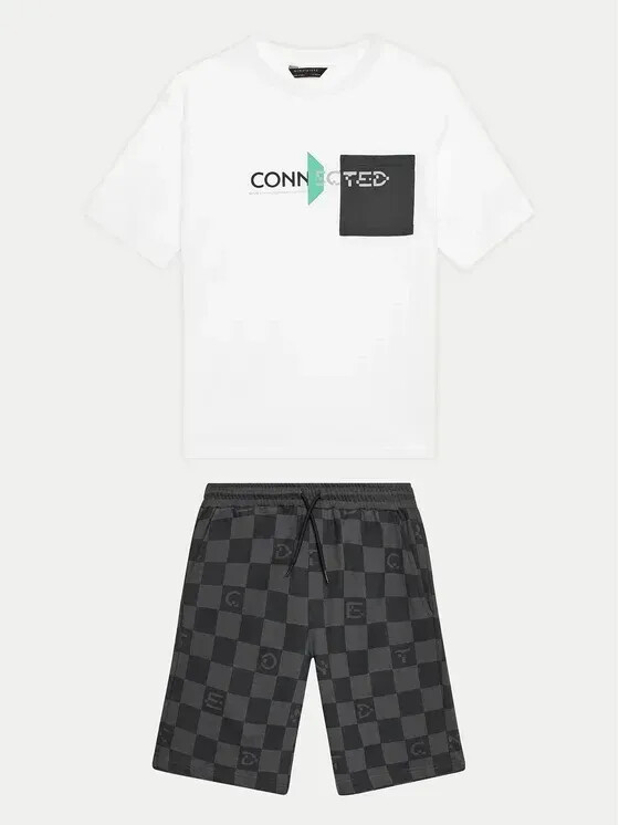 Mayoral Set T-Shirt and Sportshorts white 06668 Regular Fit 14Y