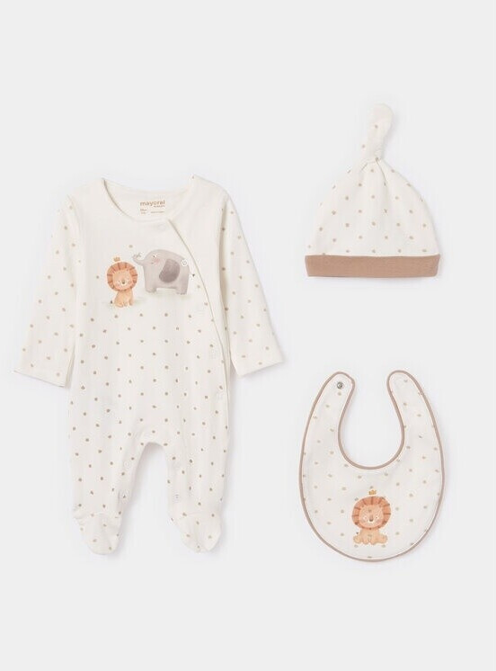 Mayoral Kids set 360 Écru Regular Fit 9M