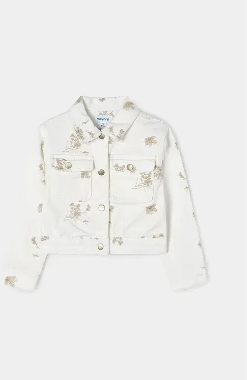 Mayoral Jeans jacket 3472 Écru Regular Fit 7Y