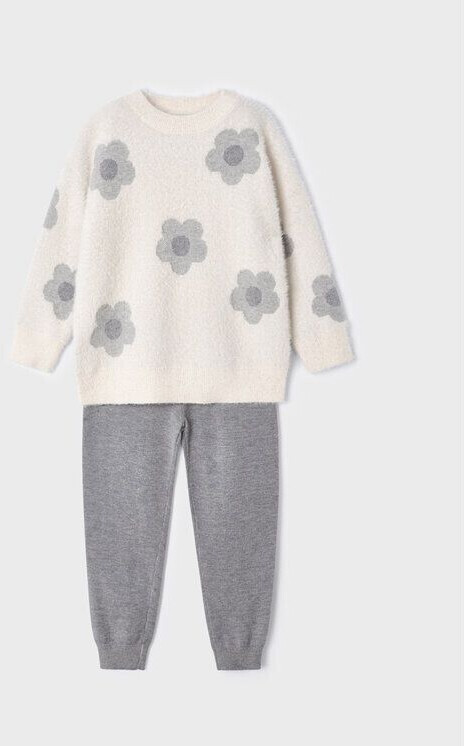 Mayoral Set Sweater and Trousers 509 Écru Regular Fit 9Y
