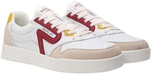 Replay Leather Sneaker white red 079