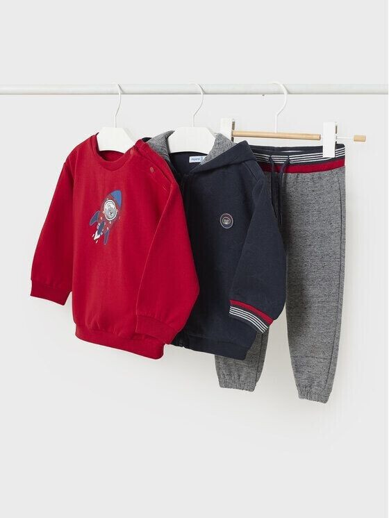 Mayoral Set sweatshirt blouse and pants colorful Regular Fit 9M