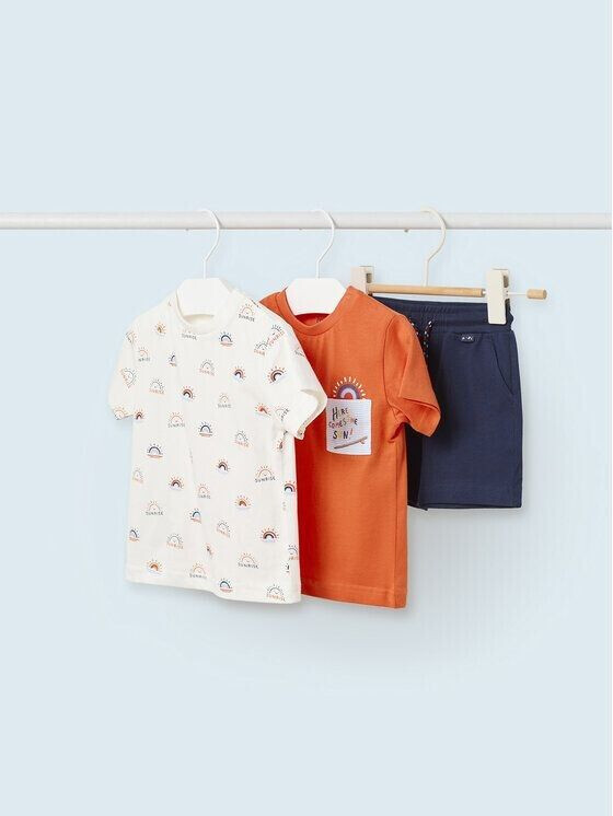 Mayoral Set T-Shirt Top and Shorts 1645 colorful Regular Fit 9M