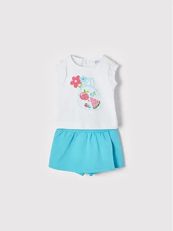 Mayoral Set T-Shirt and Sportshorts 1241 colorful Regular Fit 9M