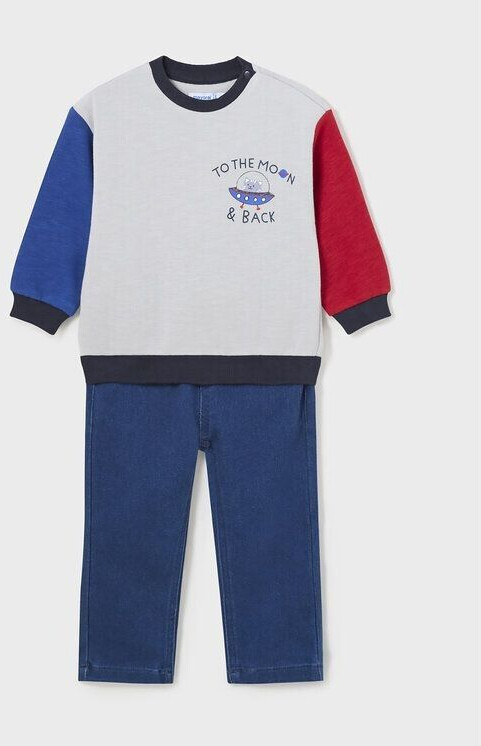 Mayoral Set sweatshirt and trousers 2 542 blue Regular Fit 36M