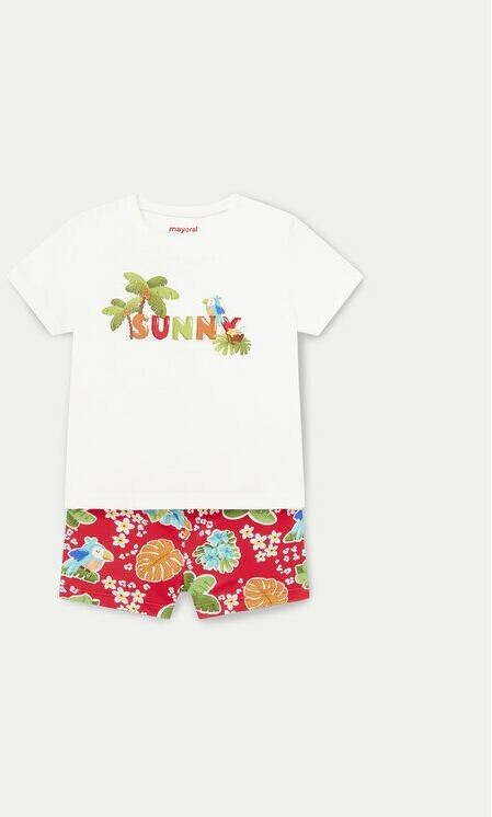 Mayoral Set T-Shirt and Swim Shorts red 1648 Regular Fit 18M