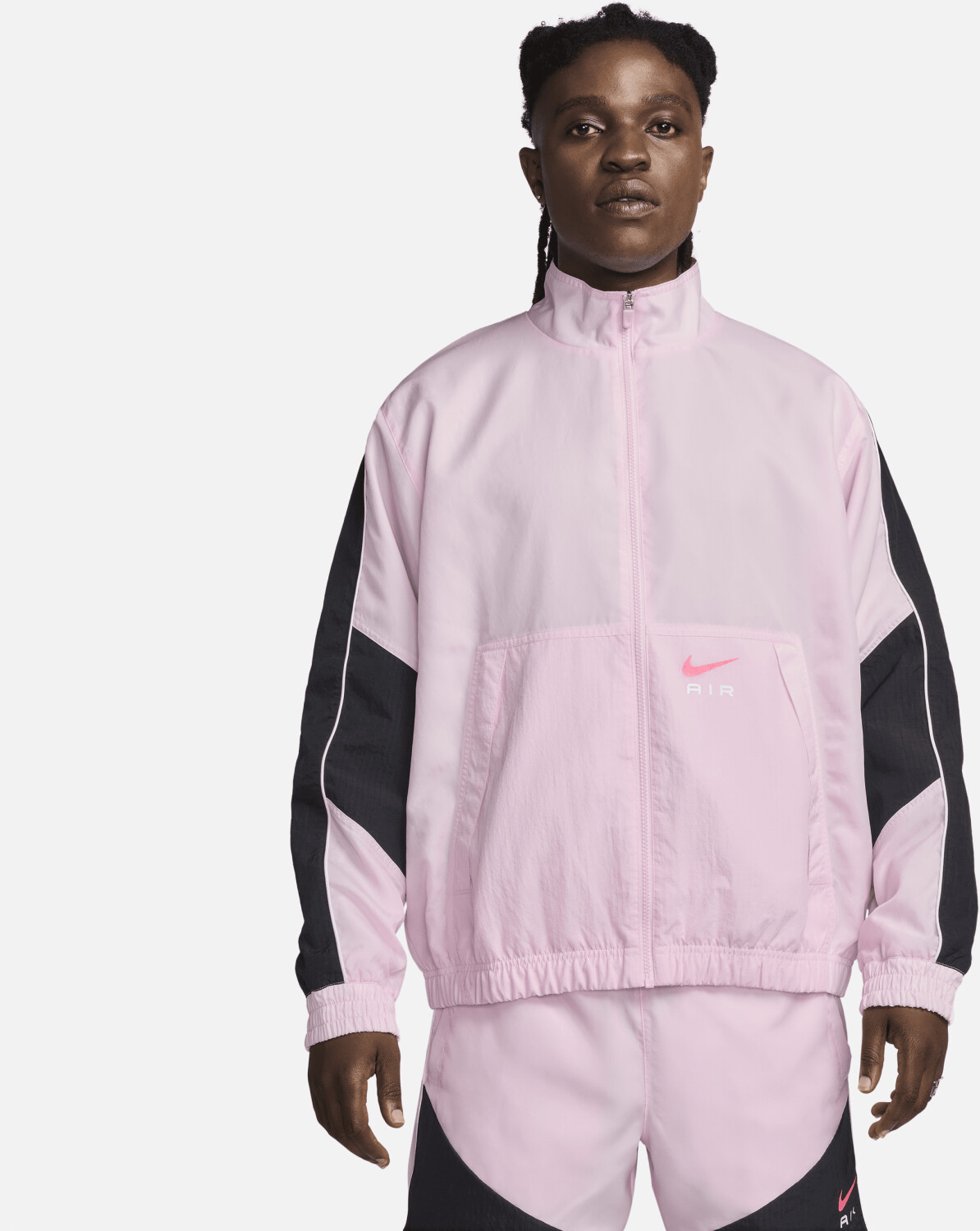 Nike Air Web Track Jacket fur Herren FN7687 pink foam schwarz ab 57 90 Preisvergleich bei idealo