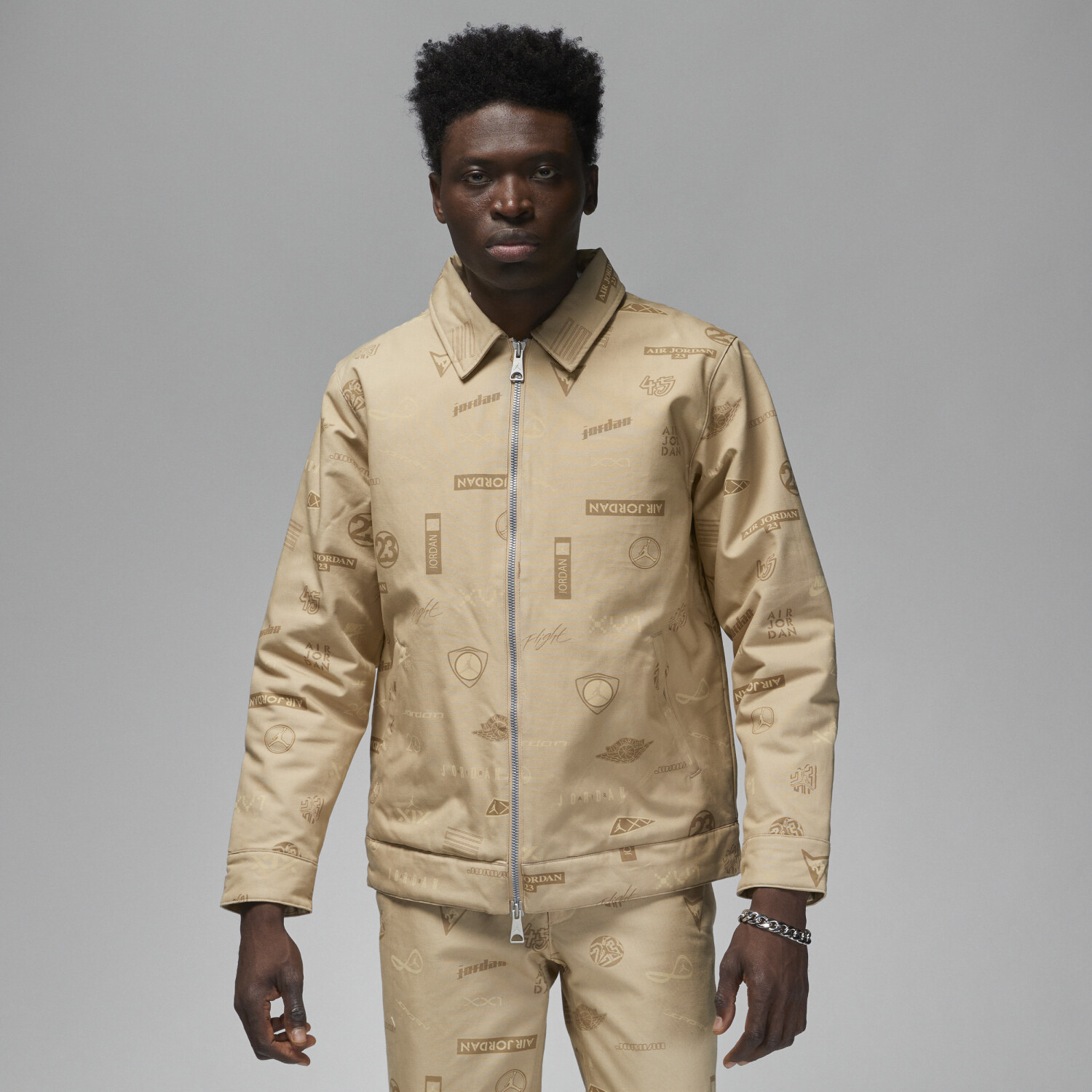 Nike Jordan Flight Heritage men's jacket (DV7563) desert