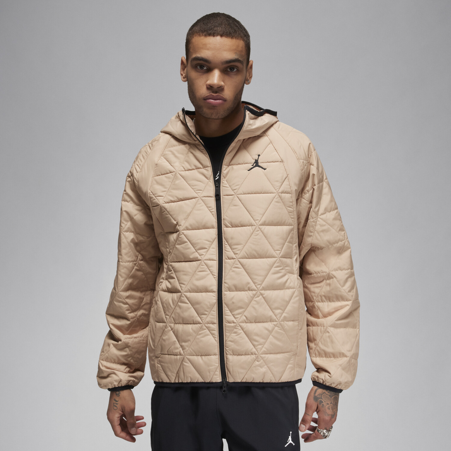 Nike Jordan Therma-FIT Sport midweight men's jacket (FD2637) legend medium brown/black