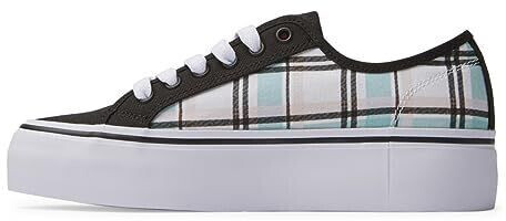 DC Shoes Manual Platform Sneaker Grunge Plaid