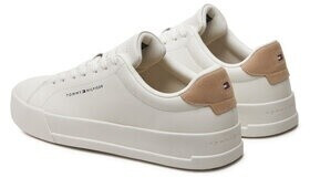 Tommy Hilfiger Sneakers Th Court Leather Grain Ess écru