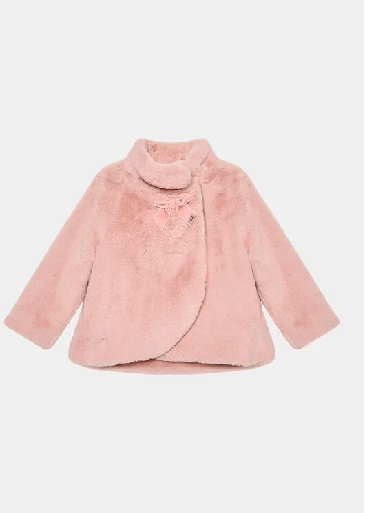 Mayoral Fur coat pink Regular Fit 18M