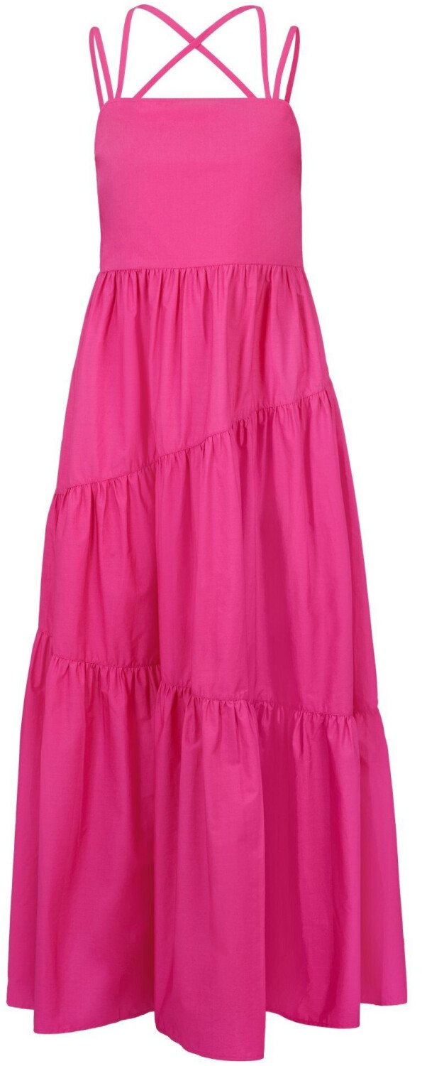 Hugo Boss Maxi dress in cotton poplin with crossed straps (50511786) pink