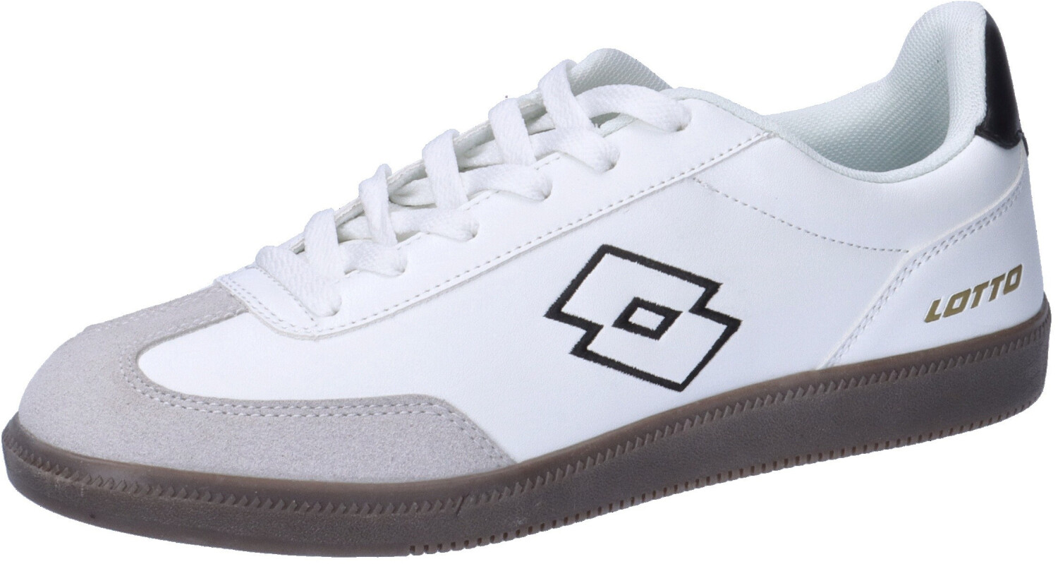 Lotto Sneaker with toe cap made of animal-free velour white black