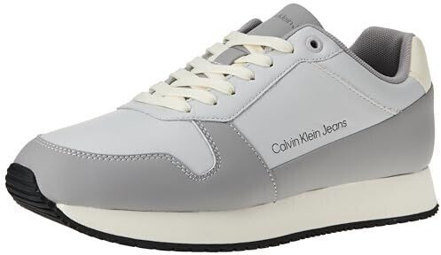 Calvin Klein Runner Sneaker Retro Runner Low Lth Sat Shoes grey