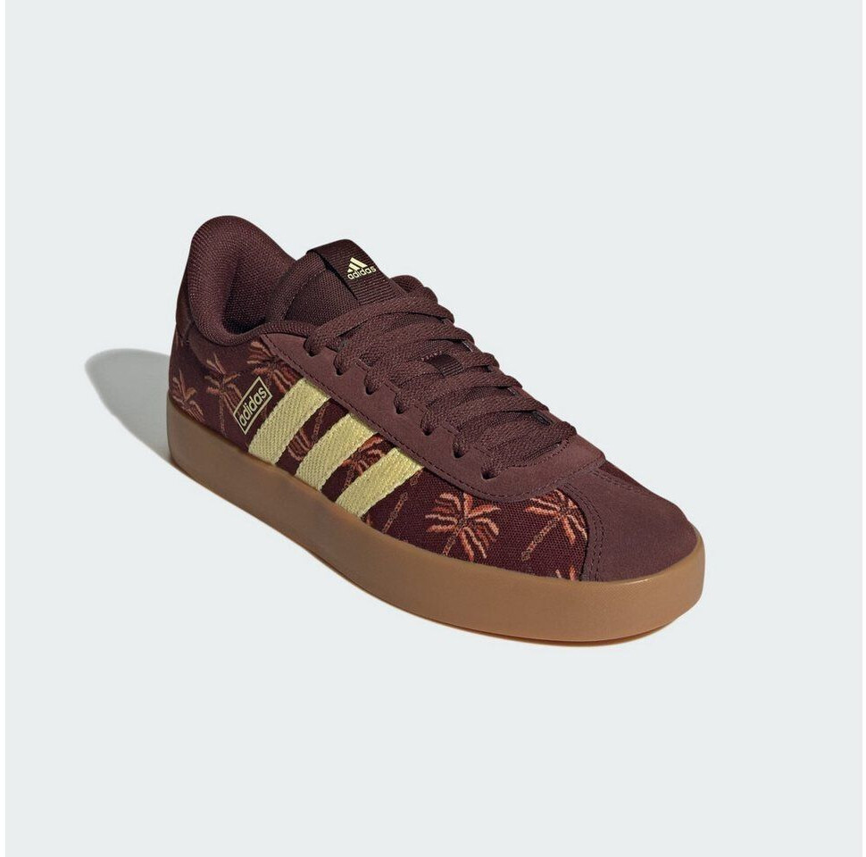 Image of Adidas VL Court 3 0 Shoe Mystery Brown Almost Yellow Gum