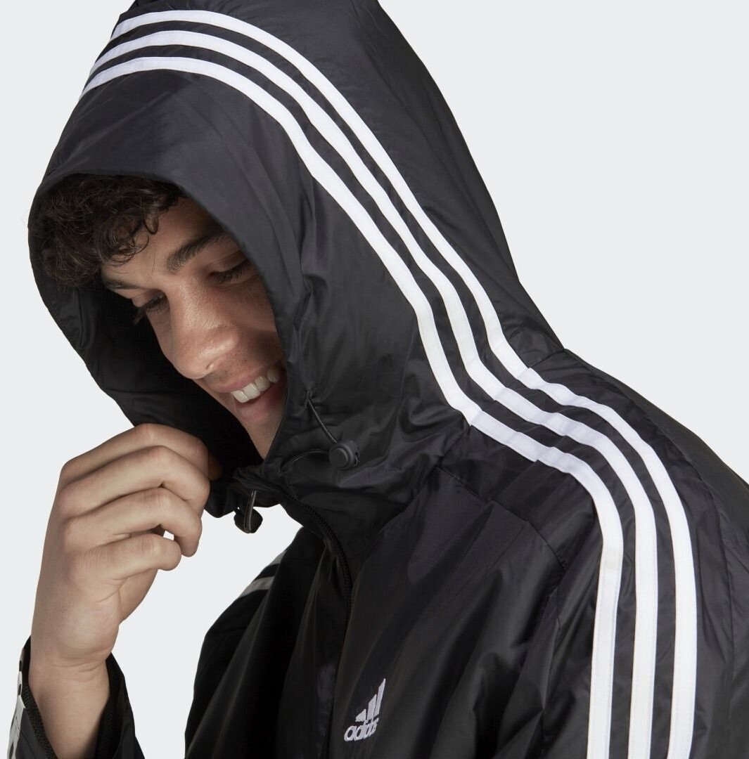 Adidas originals 3 stripe windbreaker clearance