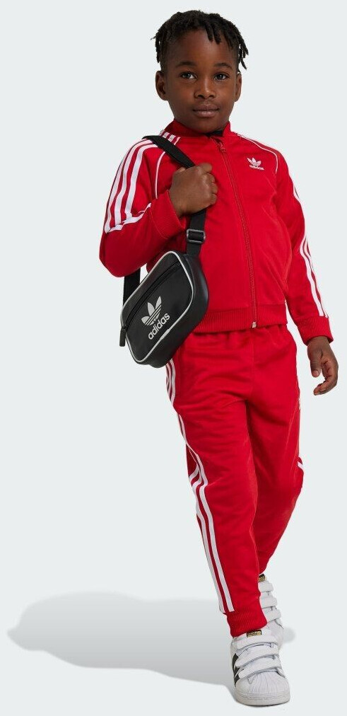 Red adidas tracksuit youth online