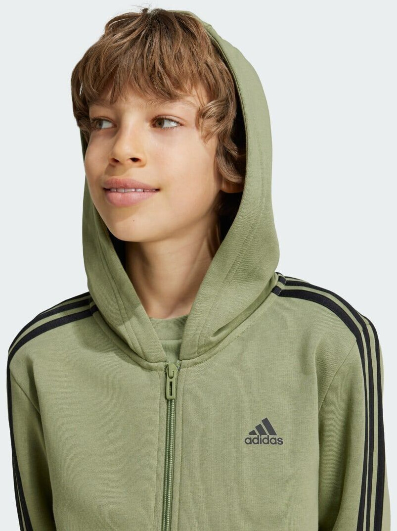 Adidas three stripes olive green jacket cheap