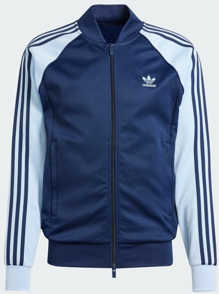 Adidas originals light blue jacket clearance