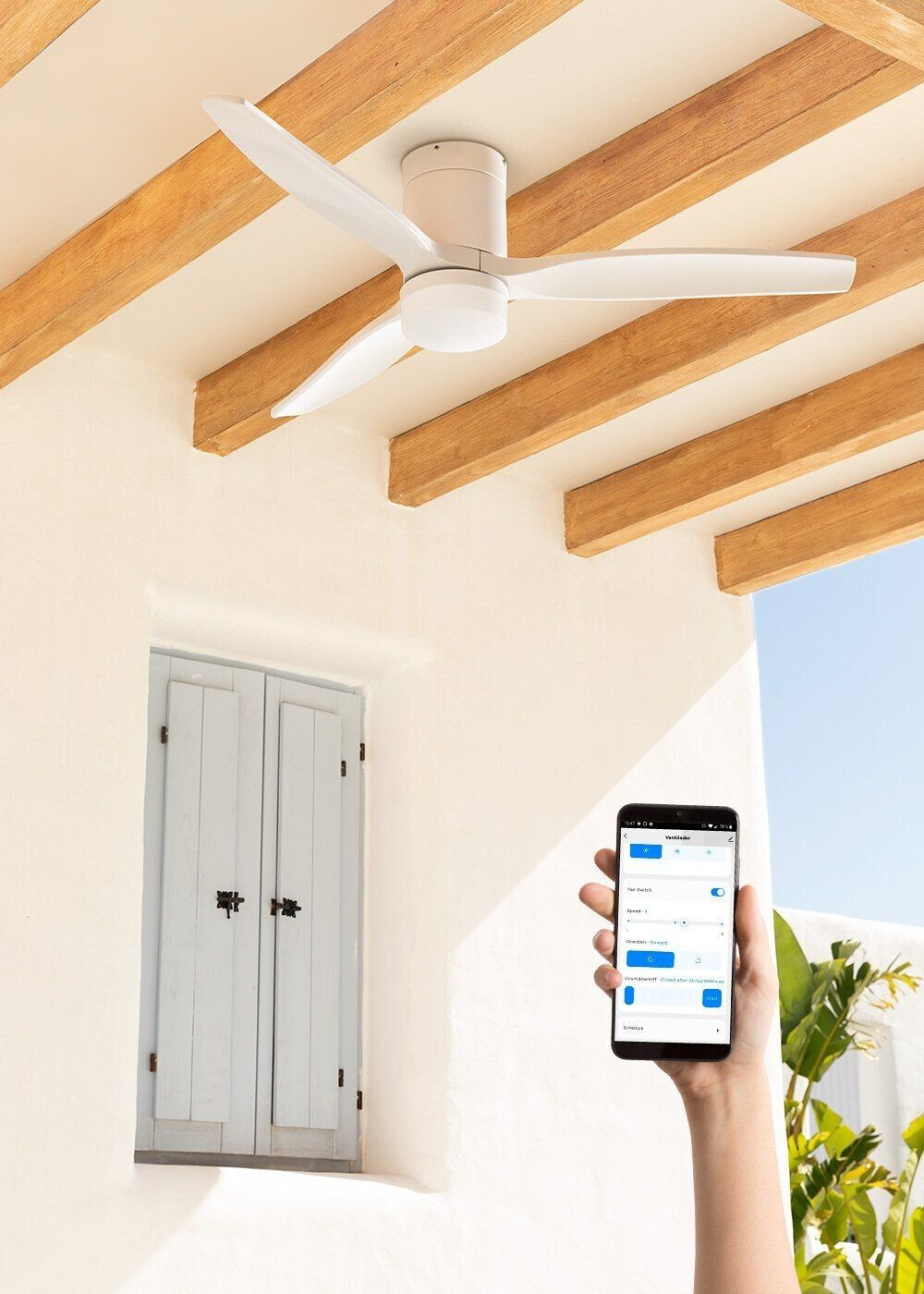 CREATE WIND CALM PATIO blanc avec WiFi