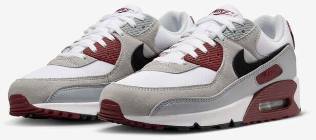 Nike Air Max 90 white dark team red pure platinum black ab 129 00 Preisvergleich bei idealo