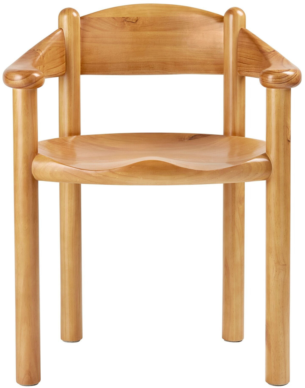 Gubi Daumiller Dining armchair gold/golden pine painted/steel bolt washers 61.2x77.5x48.6cm (10113065)