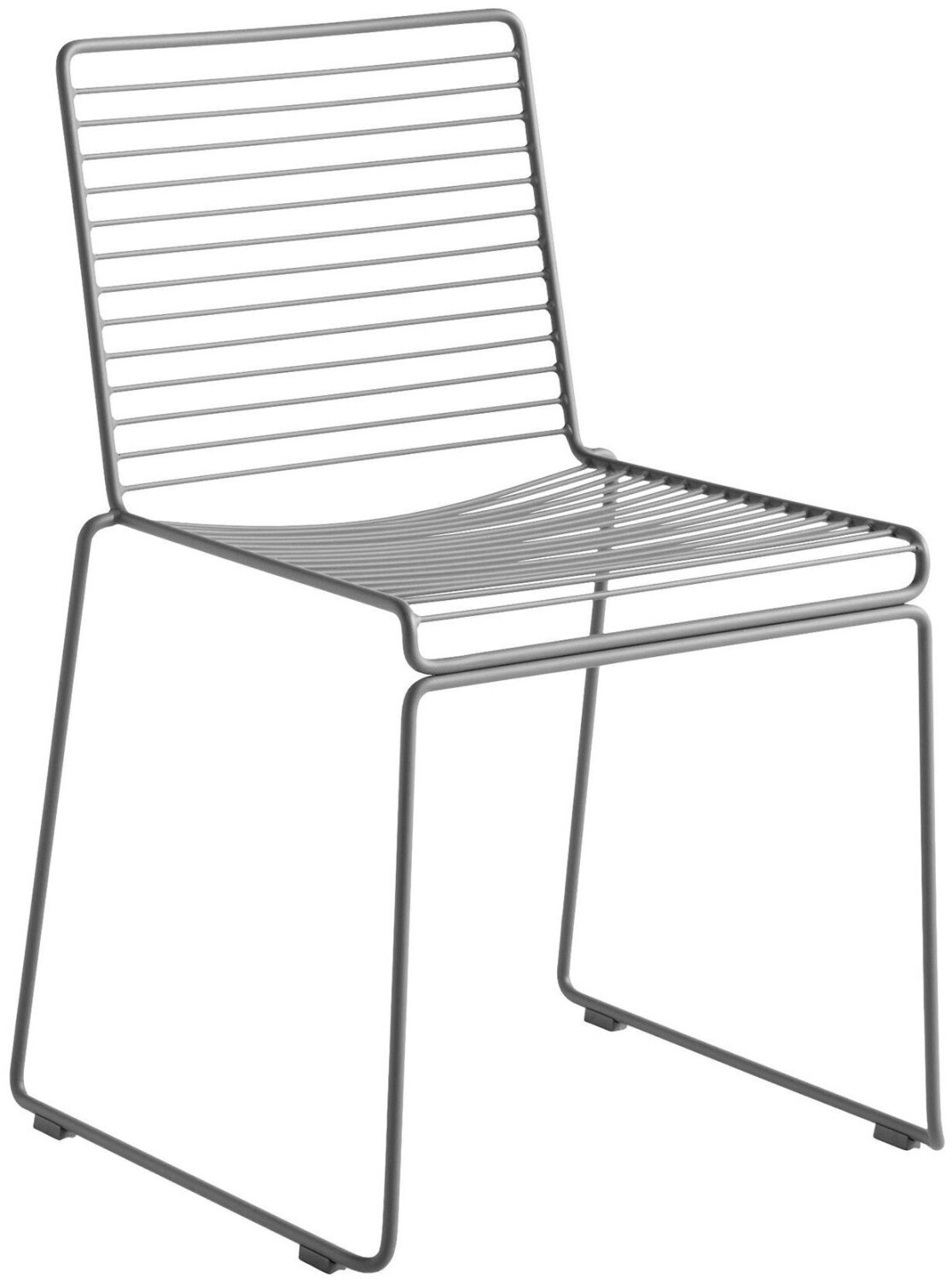 HAY Hee chair asphalt gray/powder-coated 47.5x79x50cm/suitable for indoor and outdoor use asphalt gray 47.5x79x50cm (AA598-A222)