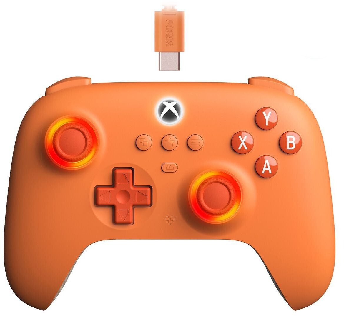 8bitdo Ultimate C USB Wired Controller with Hall Effect Joysticks Orange