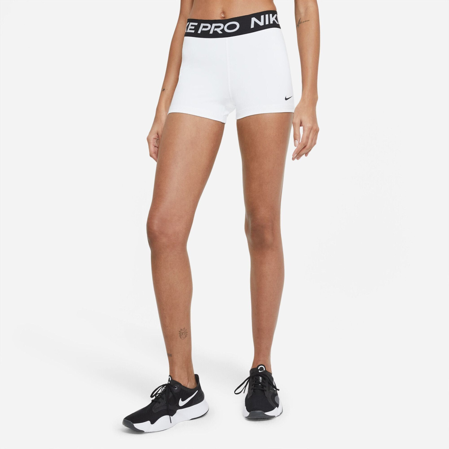 Nike Pro Shorts Women CZ9857 white black black ab 21 00 Preisvergleich bei idealo