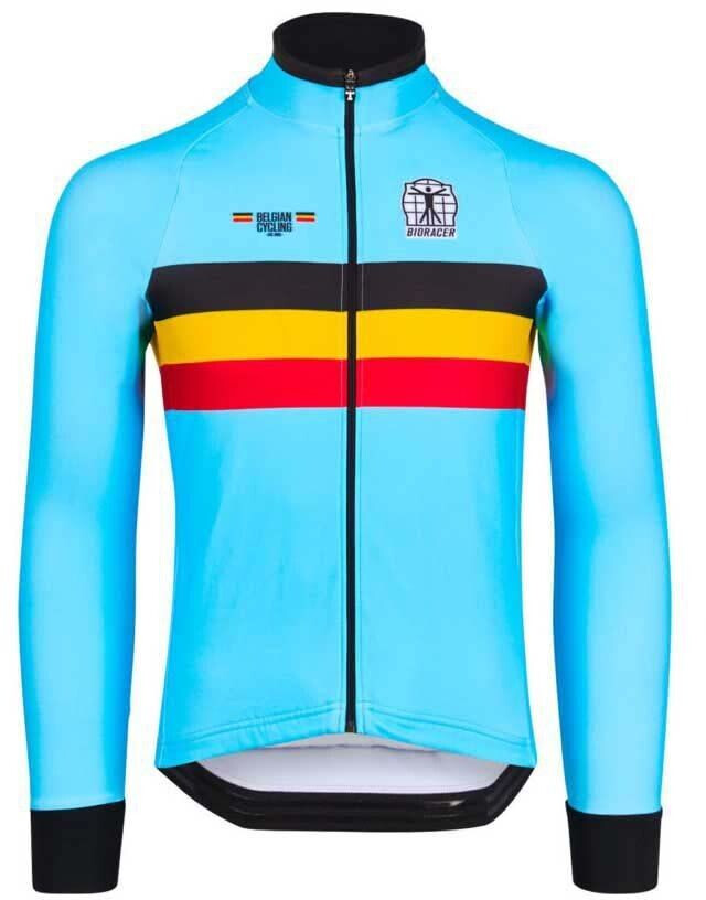 Bio-racer Belgium Icon Tempest Termal Long Sleeve Jersey (Blue) Men