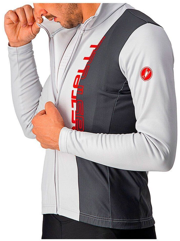 Castelli Traguardo Fz Long Sleeve Jersey (White) Men