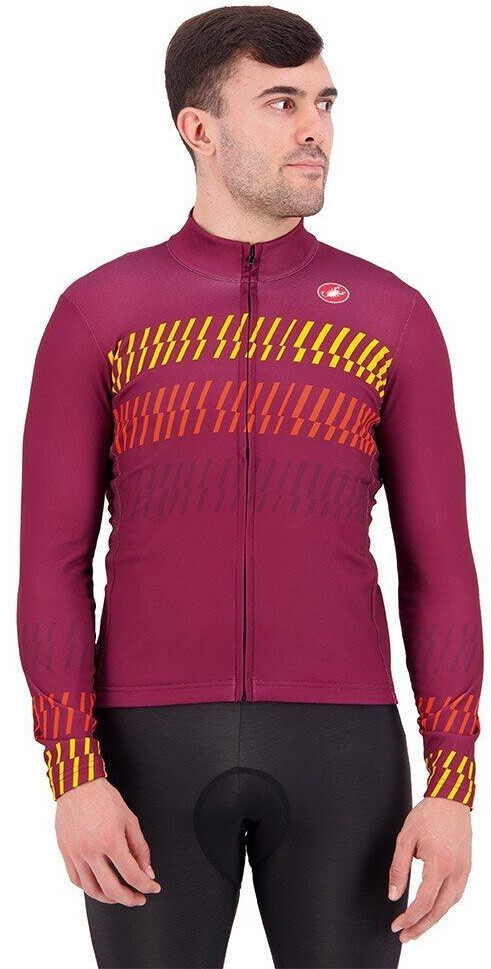 Castelli Unlimited Thermal Long Sleeve Jersey (Red) Men