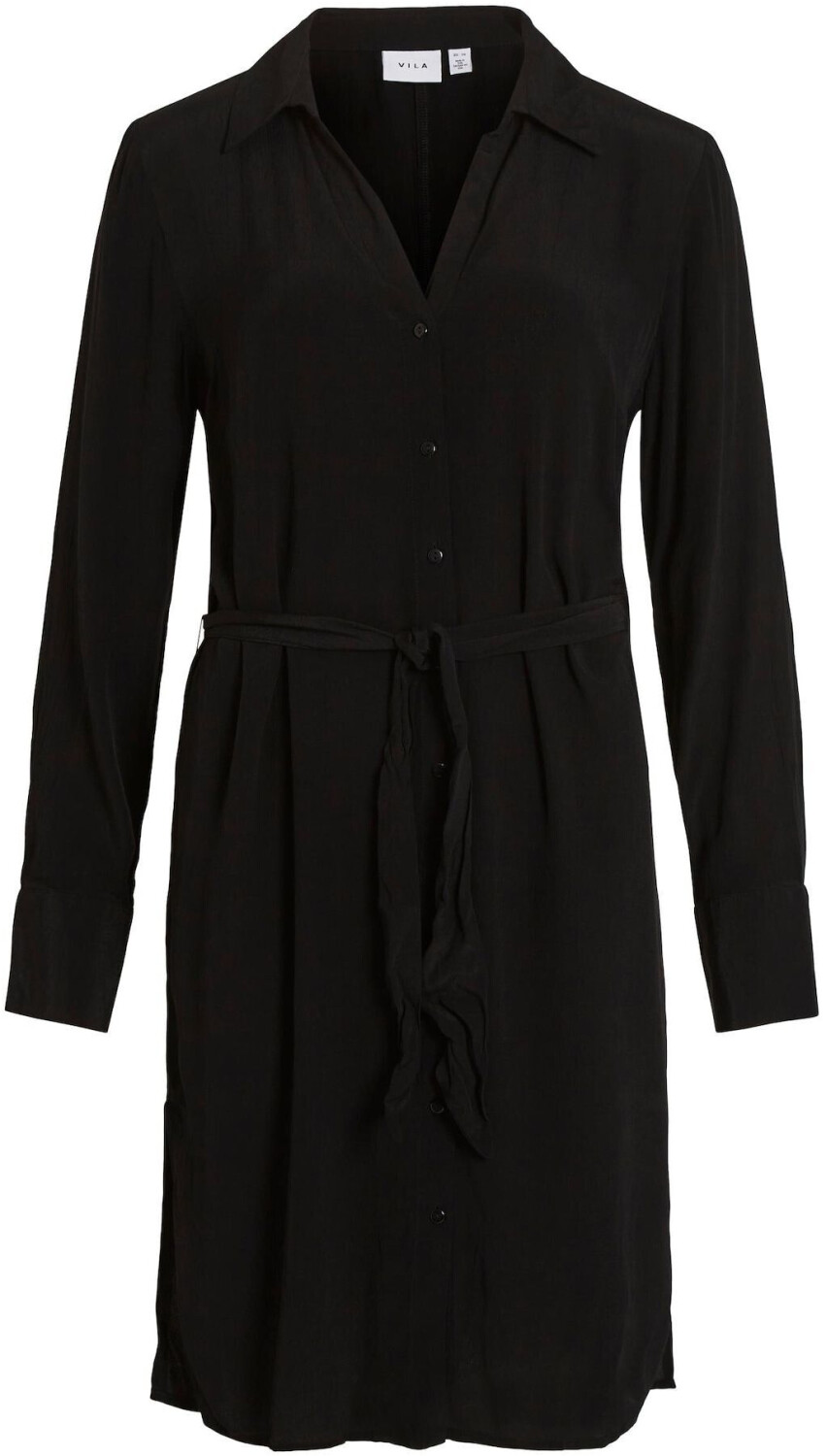 Vila Fini Long Sleeve Midi Dress (14084529) black
