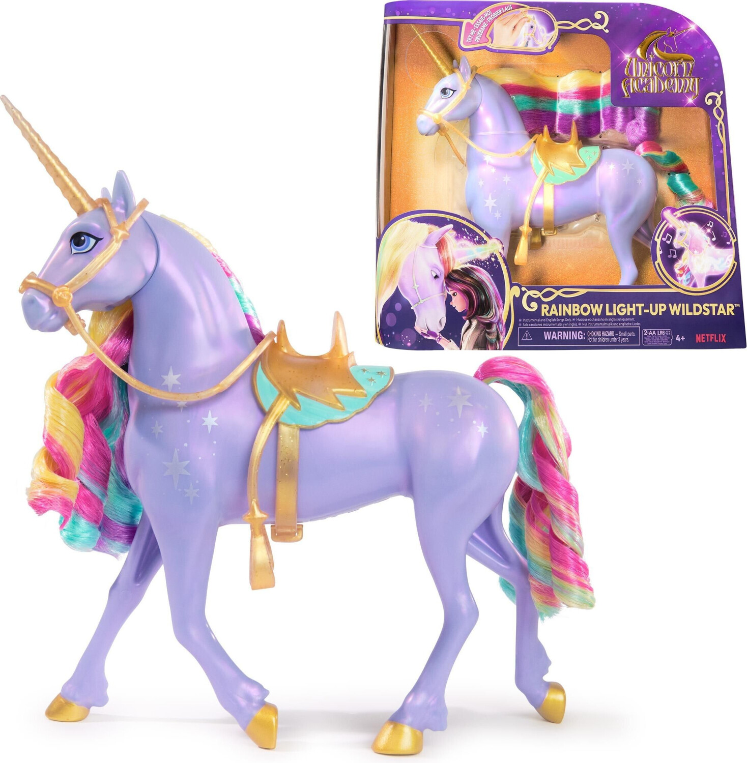 Spin Master Unicorn Academy - Rainbow Light-Up Wildstar