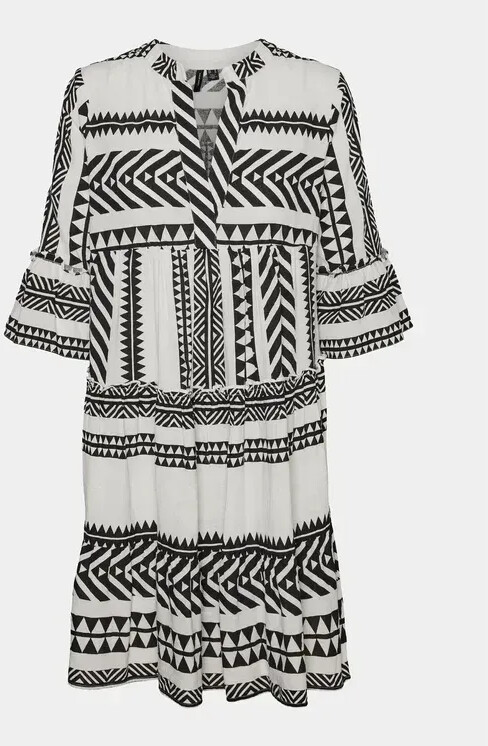 Vero Moda Vmdicthe 3/4 Tunic Exp Ga (10225127) snow white/aop ibizablack
