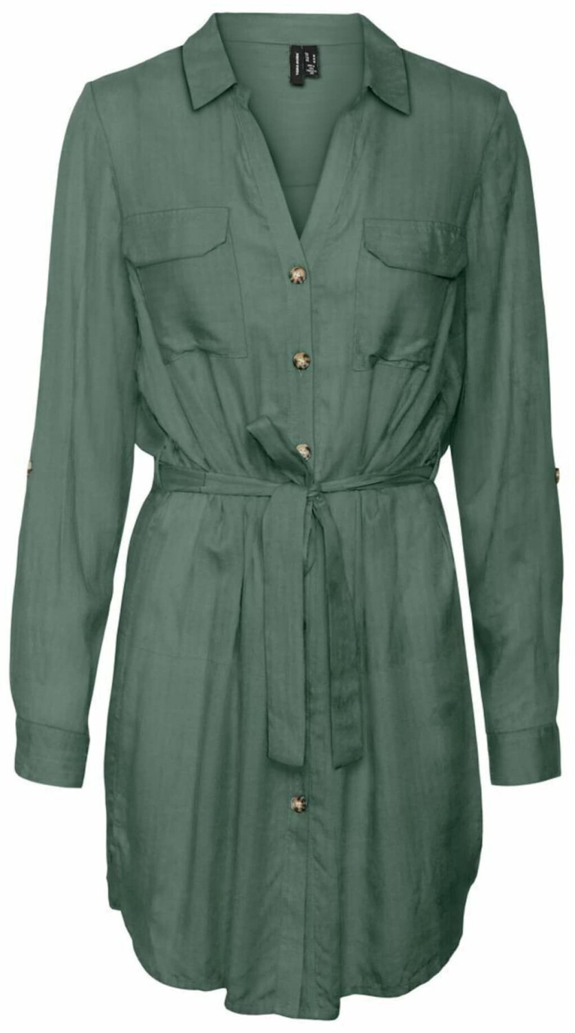 Vero Moda Curve Bumpy Long Sleeve Dress (10270759) laurel wreath