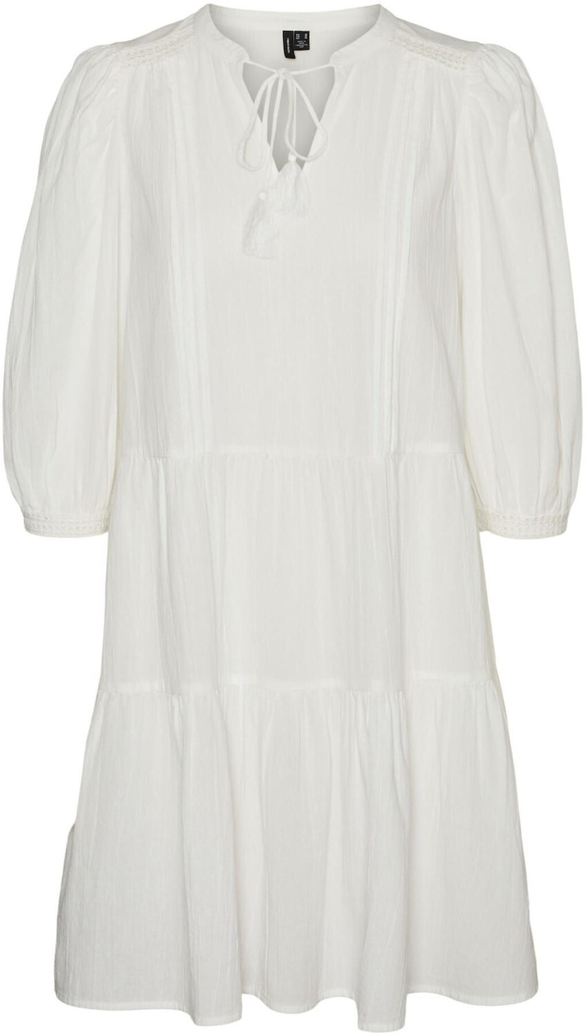 Vero Moda Pretty Tunic 3/4 Sleeve Dress (10279712) snow white