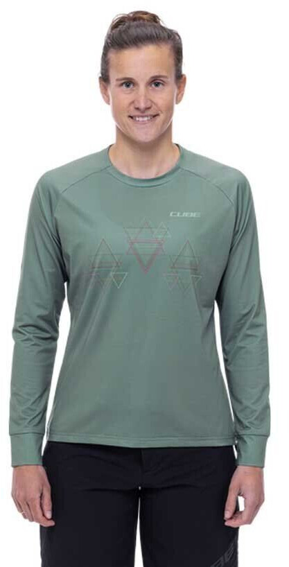 Cube Atx Long Sleeve Enduro Jersey (Green) Women